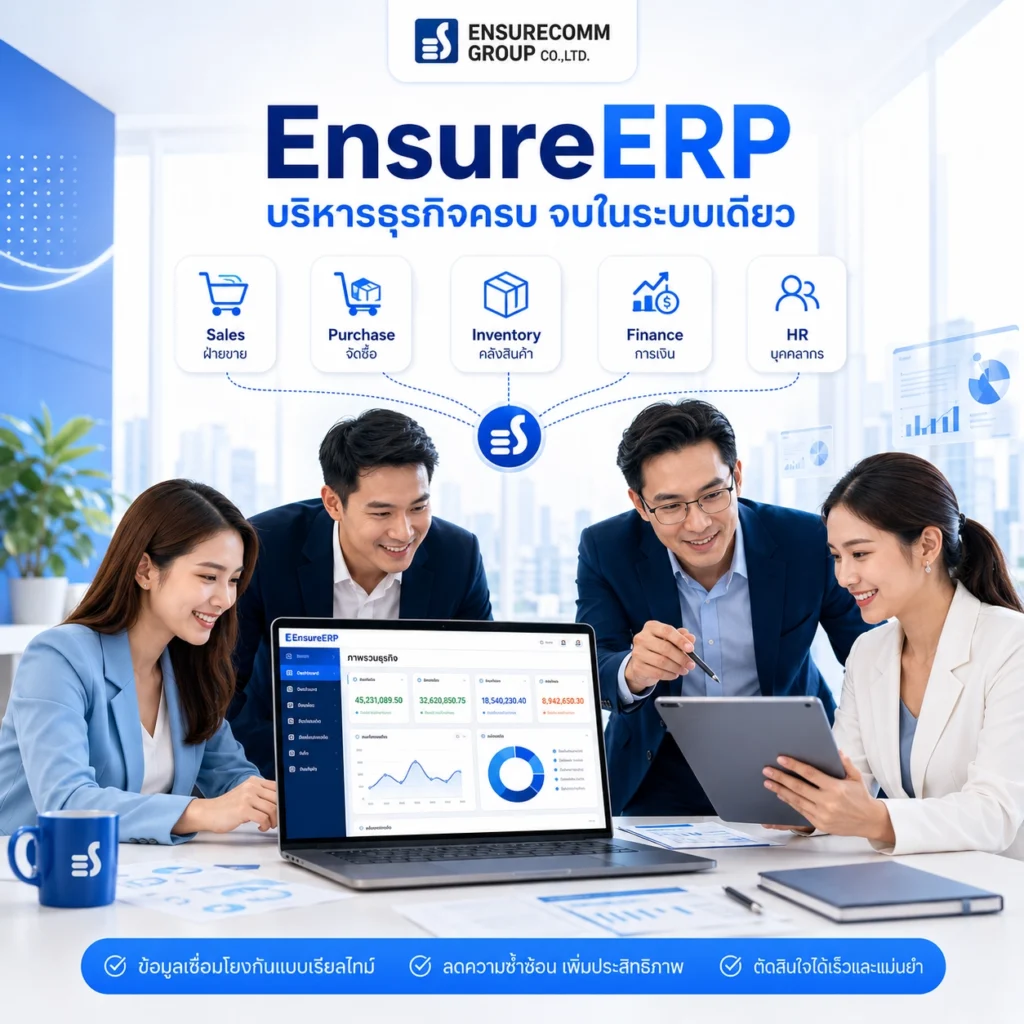 ระบบ ERP คืออะไร และทำไมธุรกิจยุคใหม่ควรใช้